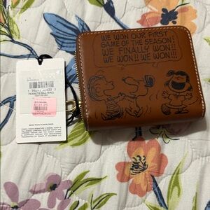 Coach Tan Peanuts Character Wallet
